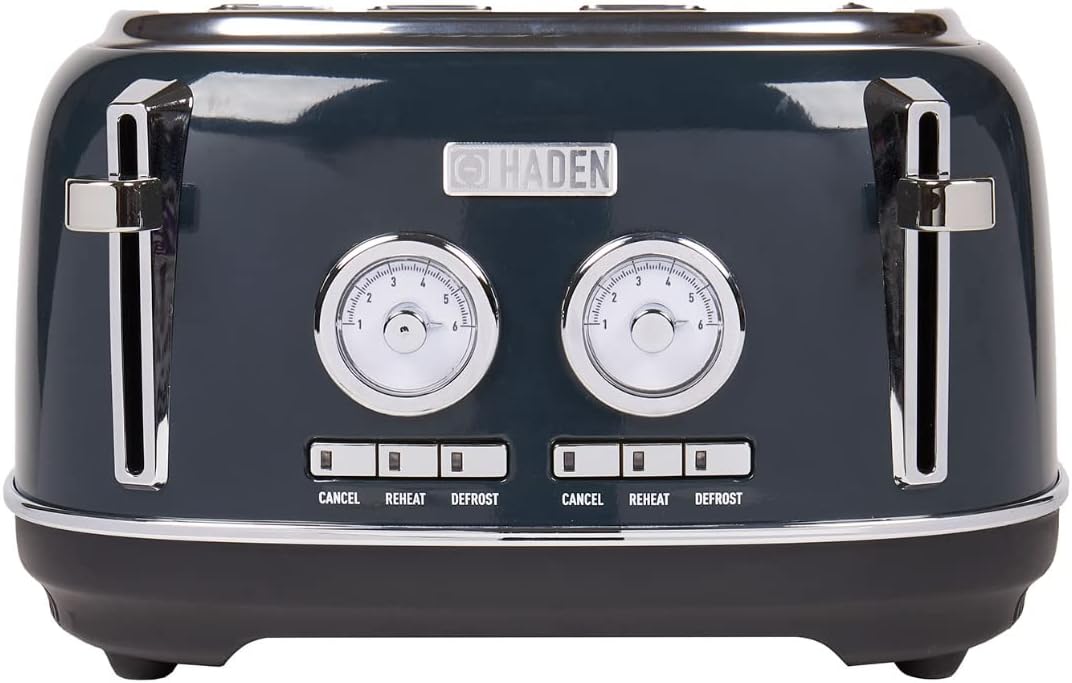 Haden Jersey 4 Slice Toaster Steel Blue