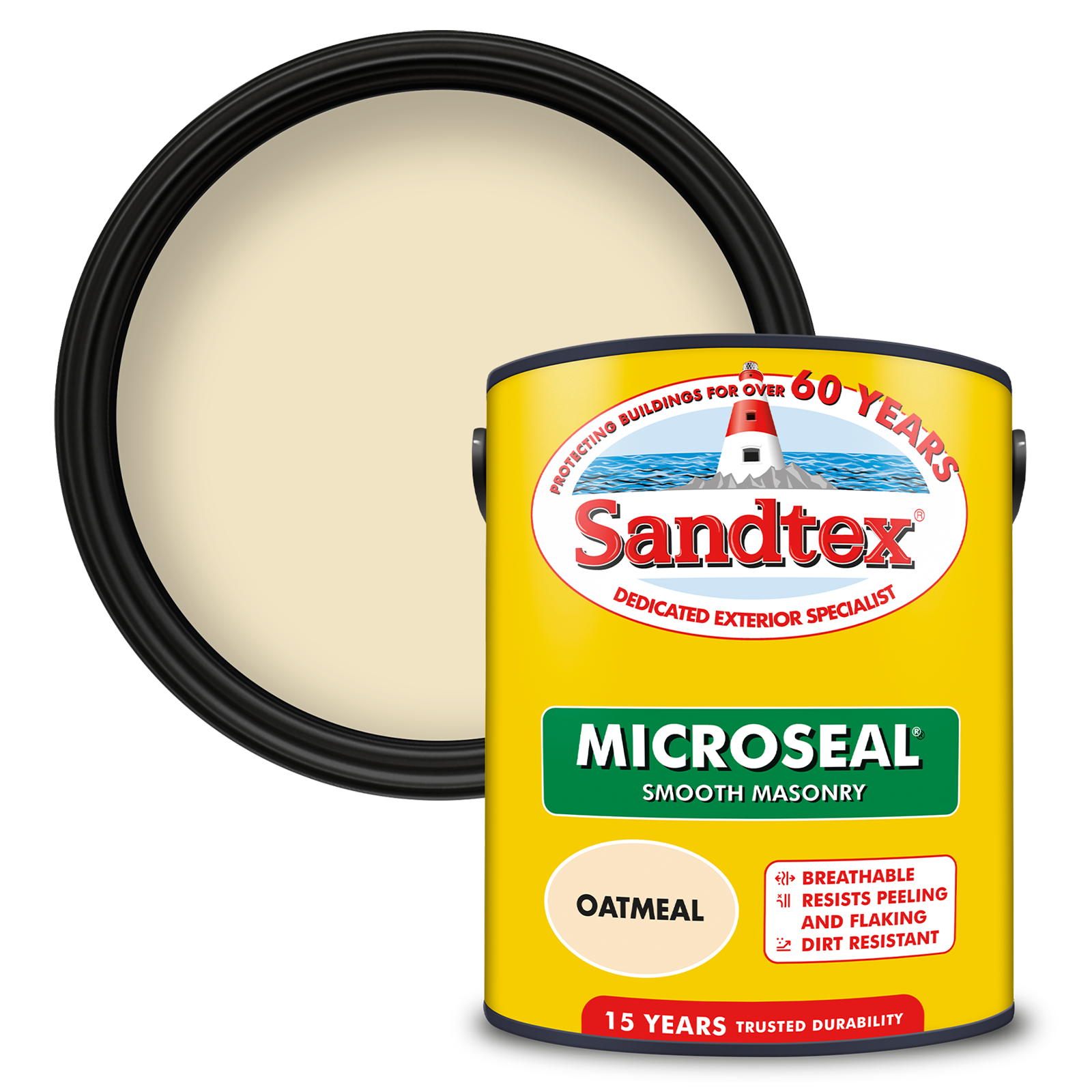 Sandtex Ultra Smooth Masonry Paint Oatmeal 5L