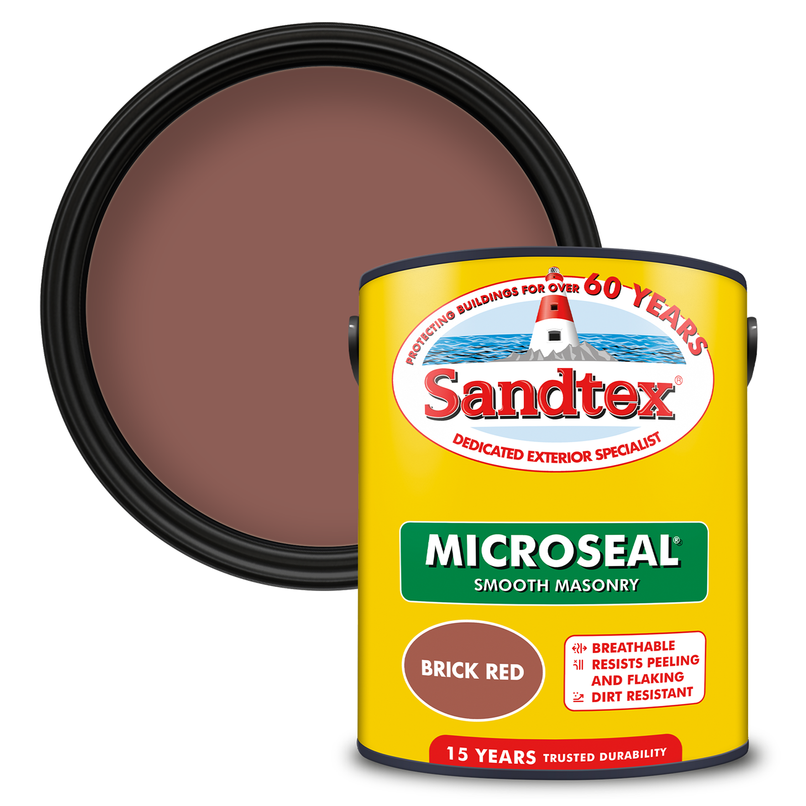 Sandtex Ultra Smooth Masonry Paint Brick Red 5L