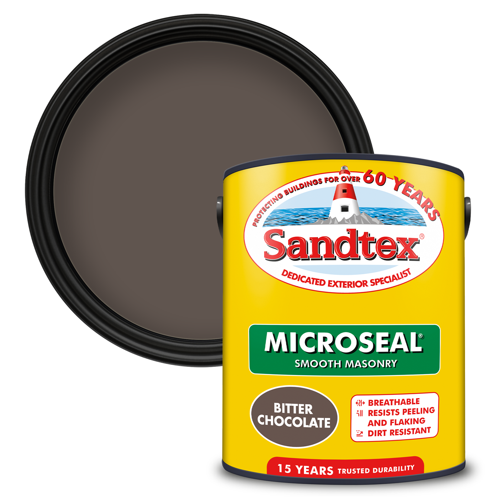 Sandtex Ultra Smooth Masonry Paint Bitter Chocolate 5L