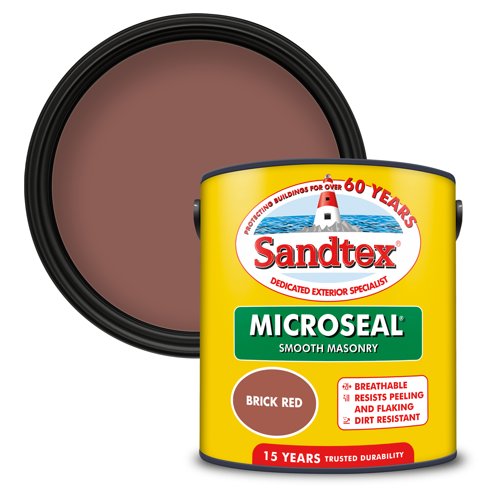 Sandtex Ultra Smooth Masonry Paint Brick Red 2.5L