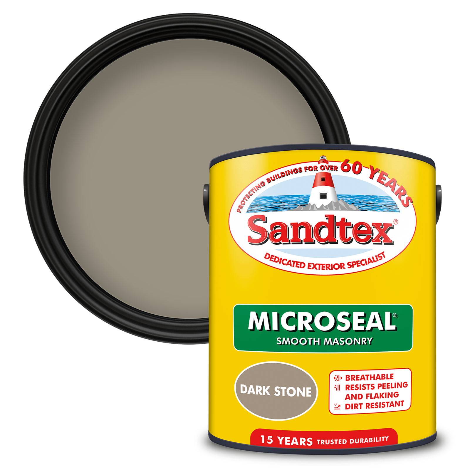 Sandtex Ultra Smooth Masonry Paint Dark Stone 5L