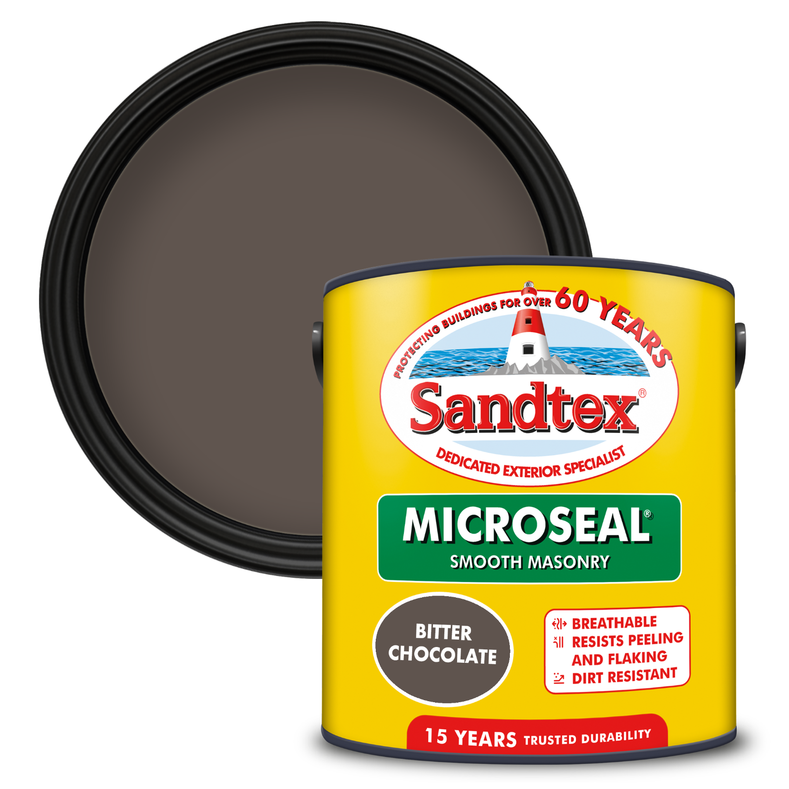 Sandtex Ultra Smooth Masonry Paint Bitter Chocolate 2.5L