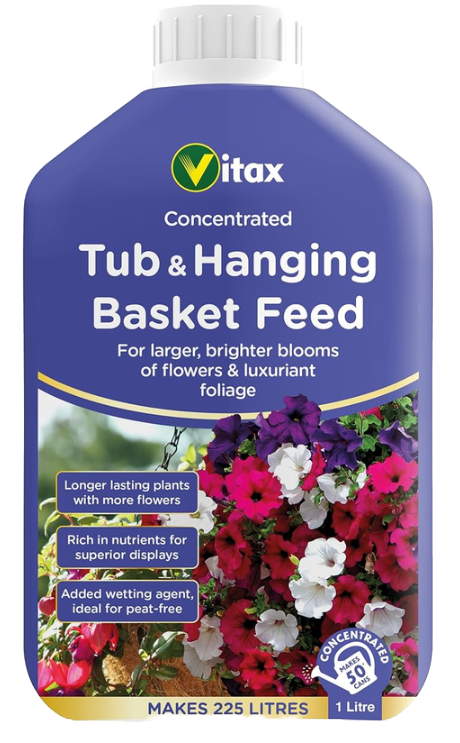 Vitax Tub & Hanging Basket Feed 1L