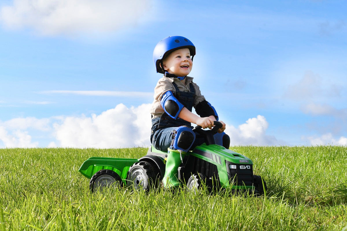 Evo Battery Operated Ride On Tractor With Trailer
