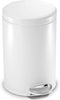 Simplehuman-Round-Pedal-Bin-White-4.5L