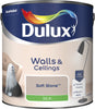 Dulux Silk Emulsion Paint For Walls And Ceilings - Soft Stone 2.5L Garden & Diy  Home Improvements  