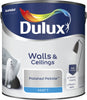 Dulux Matt Emulsion Paint For Walls And Ceilings - Polished Pebble 2.5L Garden & Diy  Home