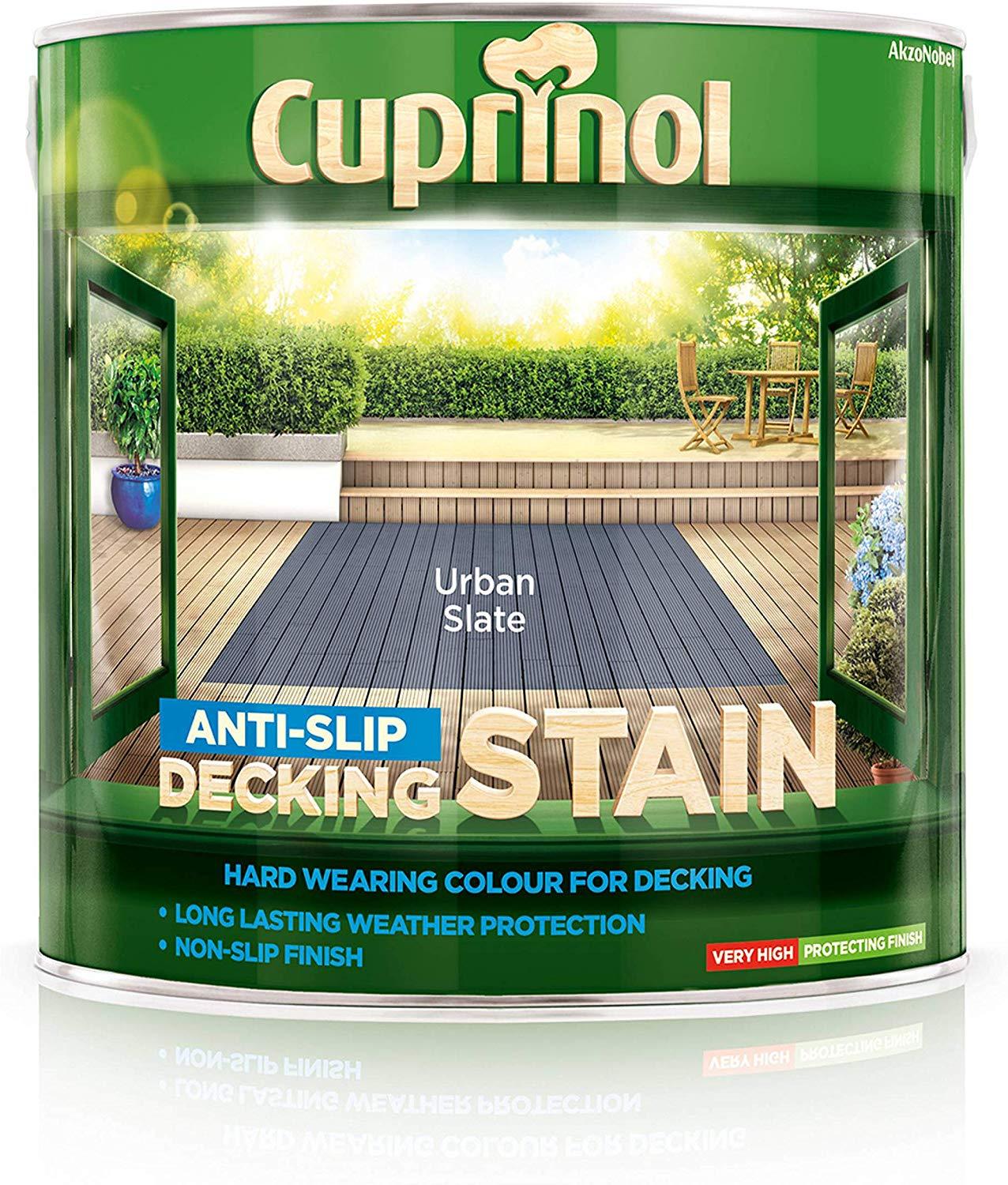 Cuprinol Anti Slip Decking Stain - Urban Slate 2.5L Garden & Diy Home Improvements Painting