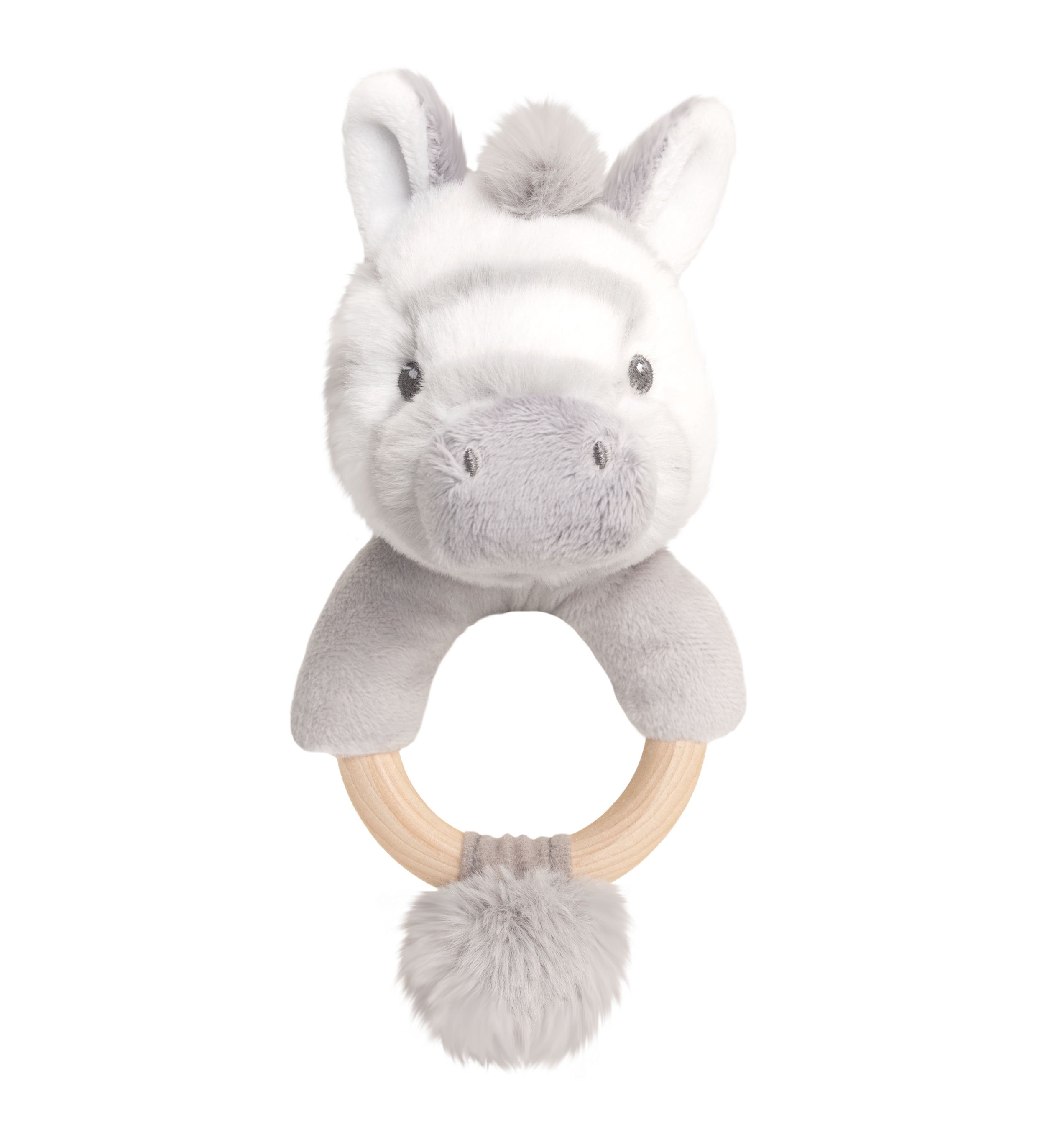 Keel-Toys-Keeleco-14cm-Cuddle-Zebra-Ring-Rattle