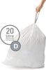 Simplehuman Code D Pack Of 20 Custom Fit Bin Liners