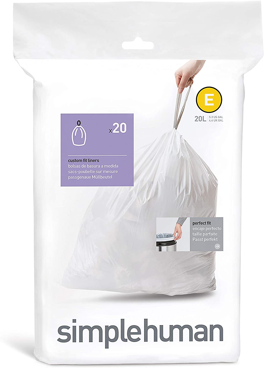 Simplehuman-Code-E-Pack-of-20-Custom-Fit-Bin-Liners