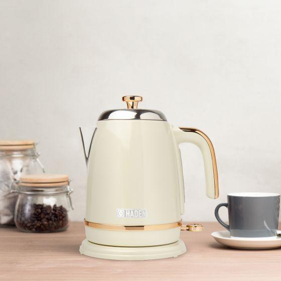 Haden Salcombe Cream And Copper 1.7L Kettle Kitchen & Home Small Appliances