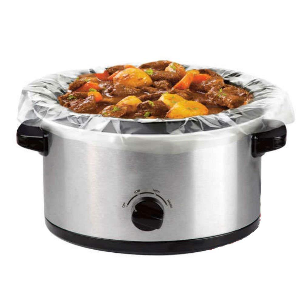 Slow Cooker Liners For Round & Oval Cookers - Pack Of 5 Kitchen Home Cooking Dining Pots Pans
