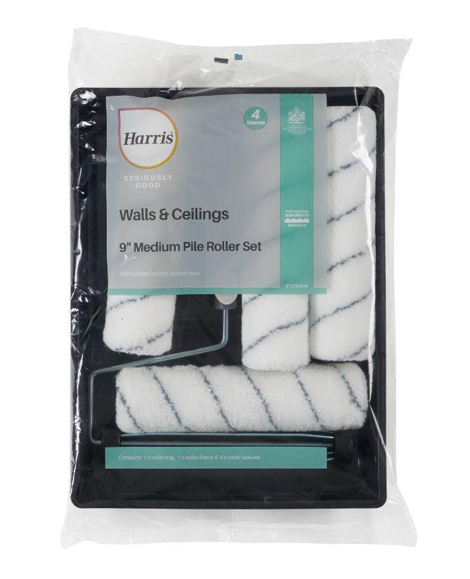 Harris-Seriously-Good-Walls-&-Ceilings-4-Medium-Pile-Roller-Set-9in