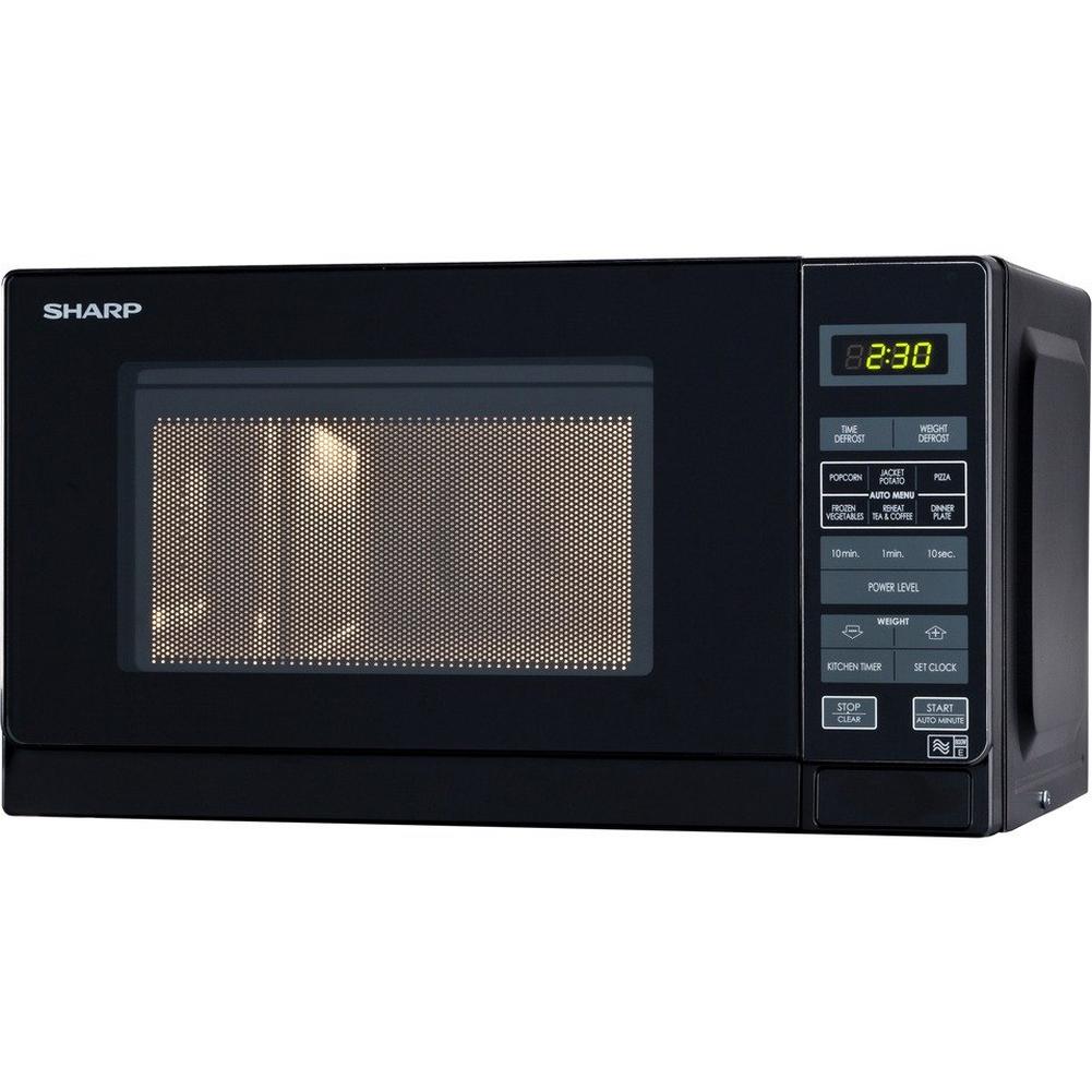 Sharp R272KM Black Solo 800W Microwave Oven with 20L Capacity