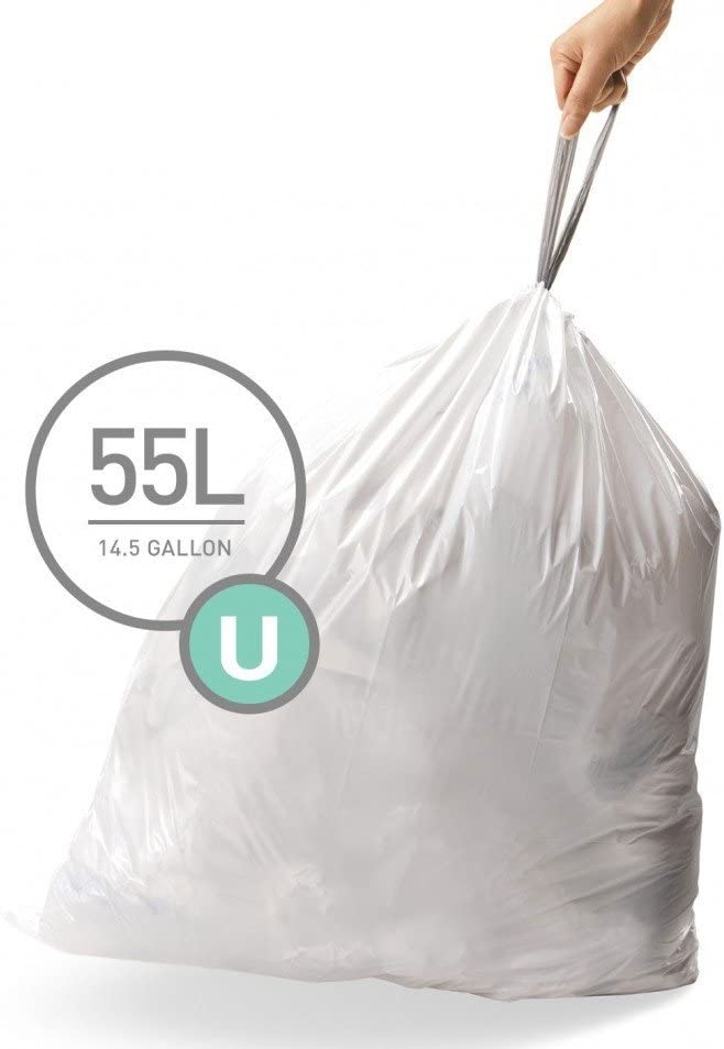 Simplehuman Code U Pack Of 20 Custom Fit Bin Liners