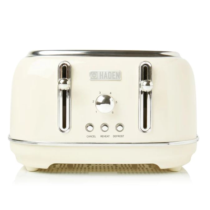 Haden Highclere Cream 4 Slice Toaster